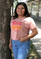 Summit Sportswear Texas Womens Pink Babe Short Sleeve T-Shirt
