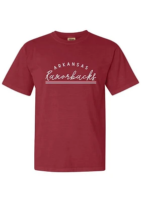 Summit Sportswear Arkansas Razorbacks Womens Cardinal New Basic Short Sleeve T-Shirt