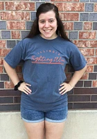 Summit Sportswear Illinois Fighting Illini Womens Navy Blue New Basic Short Sleeve T-Shirt