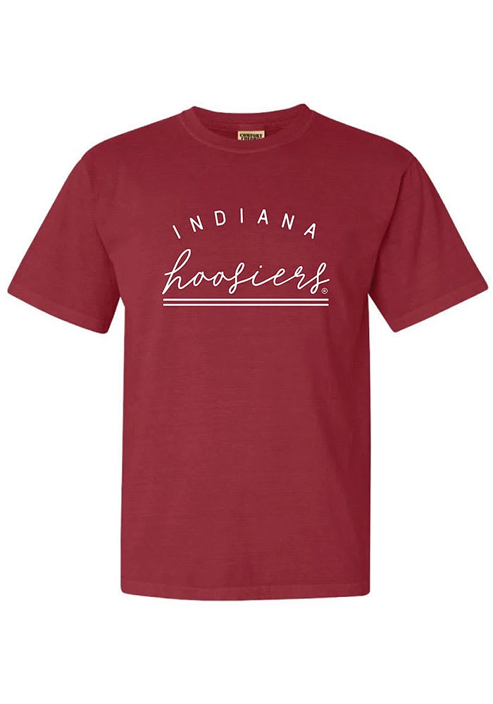 Summit Sportswear Indiana Hoosiers Womens Crimson New Basic Short Sleeve T-Shirt