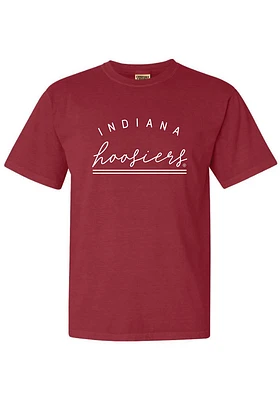 Summit Sportswear Indiana Hoosiers Womens Crimson New Basic Short Sleeve T-Shirt