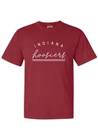 Summit Sportswear Indiana Hoosiers Womens Crimson New Basic Short Sleeve T-Shirt
