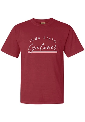 Summit Sportswear Iowa State Cyclones Womens Cardinal New Basic Short Sleeve T-Shirt