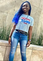 Summit Sportswear Kansas Jayhawks Womens Light Blue Attitude Short Sleeve T-Shirt