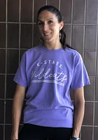 Summit Sportswear K-State Wildcats Womens Lavender New Basic Short Sleeve T-Shirt