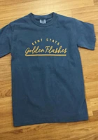 Summit Sportswear Kent State Golden Flashes Womens Navy Blue New Basic Short Sleeve T-Shirt