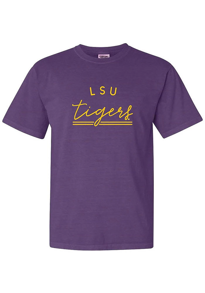 Summit Sportswear LSU Tigers Womens Purple New Basic Short Sleeve T-Shirt