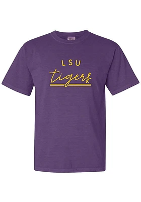 Summit Sportswear LSU Tigers Womens Purple New Basic Short Sleeve T-Shirt