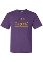 Summit Sportswear LSU Tigers Womens Purple New Basic Short Sleeve T-Shirt