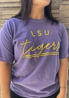 Summit Sportswear LSU Tigers Womens Purple New Basic Short Sleeve T-Shirt