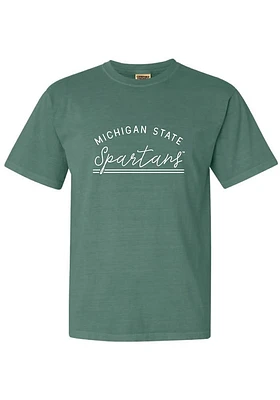 Summit Sportswear Michigan State Spartans Womens Green New Basic Short Sleeve T-Shirt