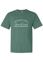 Summit Sportswear Michigan State Spartans Womens Green New Basic Short Sleeve T-Shirt