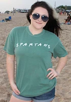Summit Sportswear Michigan State Spartans Womens Green Wordmark Dots Short Sleeve T-Shirt