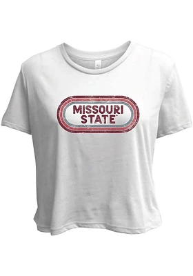 Summit Sportswear Missouri State Bears Womens White Ombre Oval Short Sleeve T-Shirt