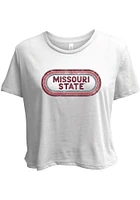 Summit Sportswear Missouri State Bears Womens White Ombre Oval Short Sleeve T-Shirt