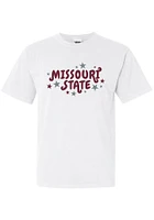 Summit Sportswear Missouri State Bears Womens White Star Short Sleeve T-Shirt
