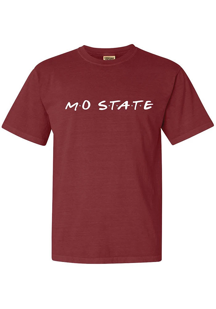 Summit Sportswear Missouri State Bears Womens Maroon Wordmark Dots Short Sleeve T-Shirt