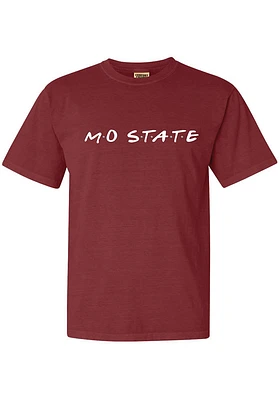 Summit Sportswear Missouri State Bears Womens Maroon Wordmark Dots Short Sleeve T-Shirt
