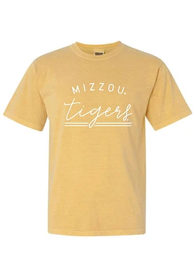 Summit Sportswear Missouri Tigers Womens Yellow New Basic Short Sleeve T-Shirt