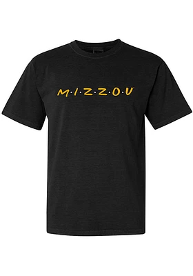 Summit Sportswear Missouri Tigers Womens Black Wordmark Dots Short Sleeve T-Shirt