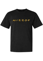 Summit Sportswear Missouri Tigers Womens Black Wordmark Dots Short Sleeve T-Shirt