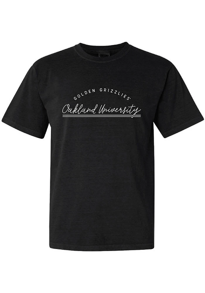 Summit Sportswear Oakland University Golden Grizzlies Womens Black New Basic Short Sleeve T-Shirt