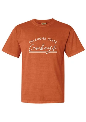 Summit Sportswear Oklahoma State Cowboys Womens Orange New Basic Short Sleeve T-Shirt