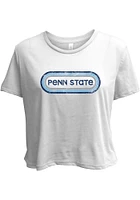 Summit Sportswear Penn State Nittany Lions Womens White Ombre Oval Short Sleeve T-Shirt