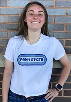 Summit Sportswear Penn State Nittany Lions Womens White Ombre Oval Short Sleeve T-Shirt