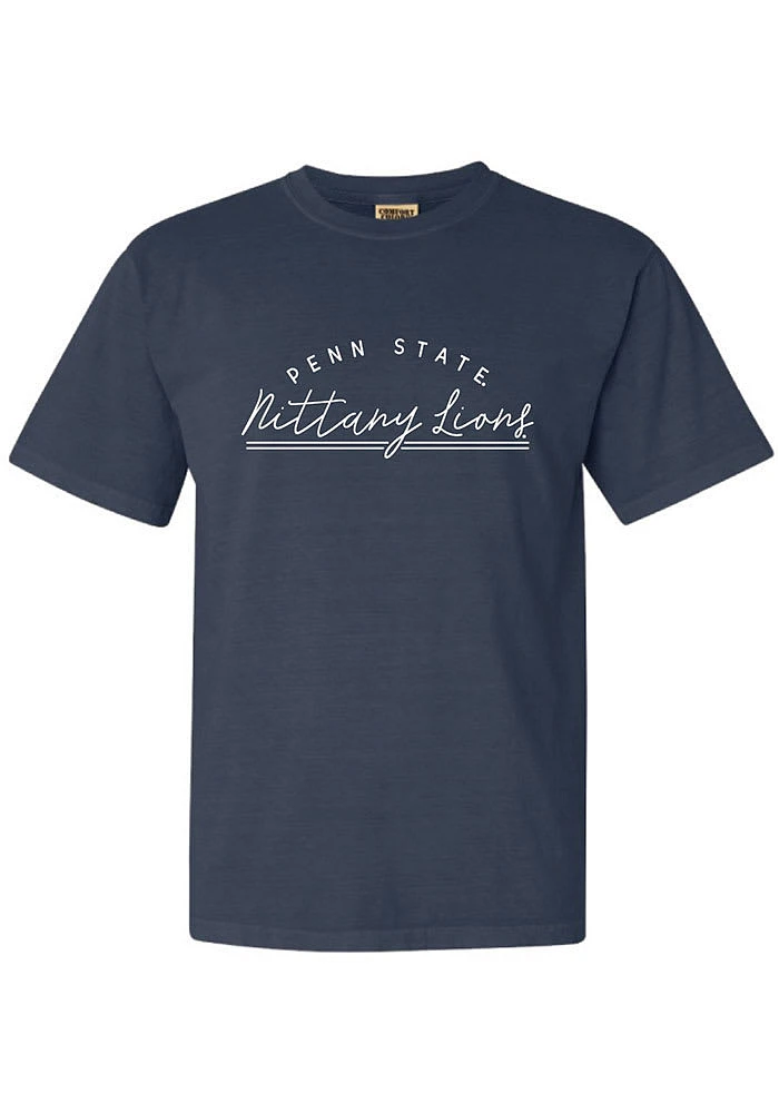 Summit Sportswear Penn State Nittany Lions Womens Navy Blue New Basic Short Sleeve T-Shirt
