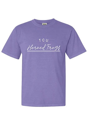 Summit Sportswear TCU Horned Frogs Womens Lavender New Basic Short Sleeve T-Shirt