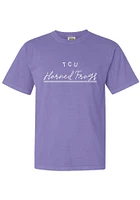 Summit Sportswear TCU Horned Frogs Womens Lavender New Basic Short Sleeve T-Shirt
