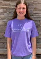 Summit Sportswear TCU Horned Frogs Womens Lavender New Basic Short Sleeve T-Shirt
