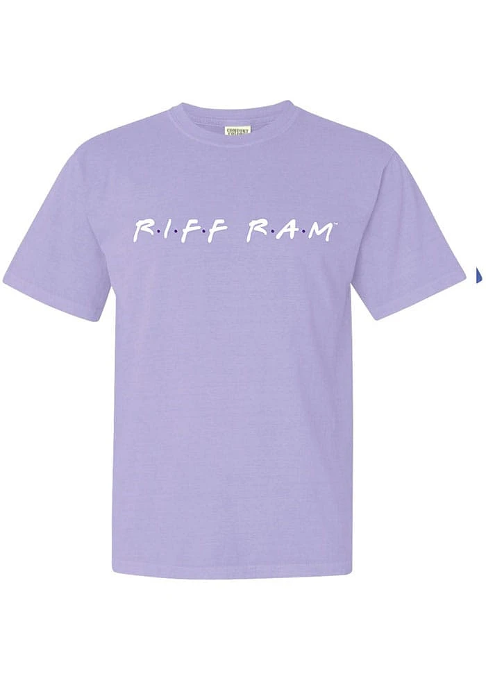 Summit Sportswear TCU Horned Frogs Womens Lavender Wordmark Dots Short Sleeve T-Shirt