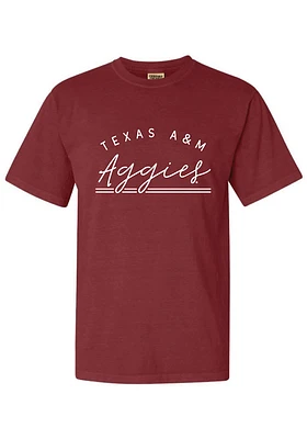 Summit Sportswear Texas A&M Aggies Womens Maroon New Basic Short Sleeve T-Shirt