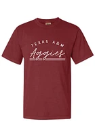 Summit Sportswear Texas A&M Aggies Womens Maroon New Basic Short Sleeve T-Shirt