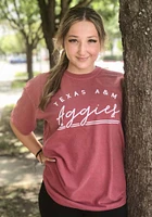 Summit Sportswear Texas A&M Aggies Womens Maroon New Basic Short Sleeve T-Shirt