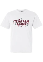 Summit Sportswear Texas A&M Aggies Womens White Star Short Sleeve T-Shirt