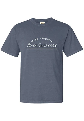 Summit Sportswear West Virginia Mountaineers Womens Navy Blue New Basic Short Sleeve T-Shirt