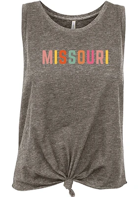 Summit Sportswear Missouri Womens Grey Multi Color Tank Top