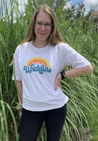 Summit Sportswear Wichita Womens White Rainbow Short Sleeve T-Shirt