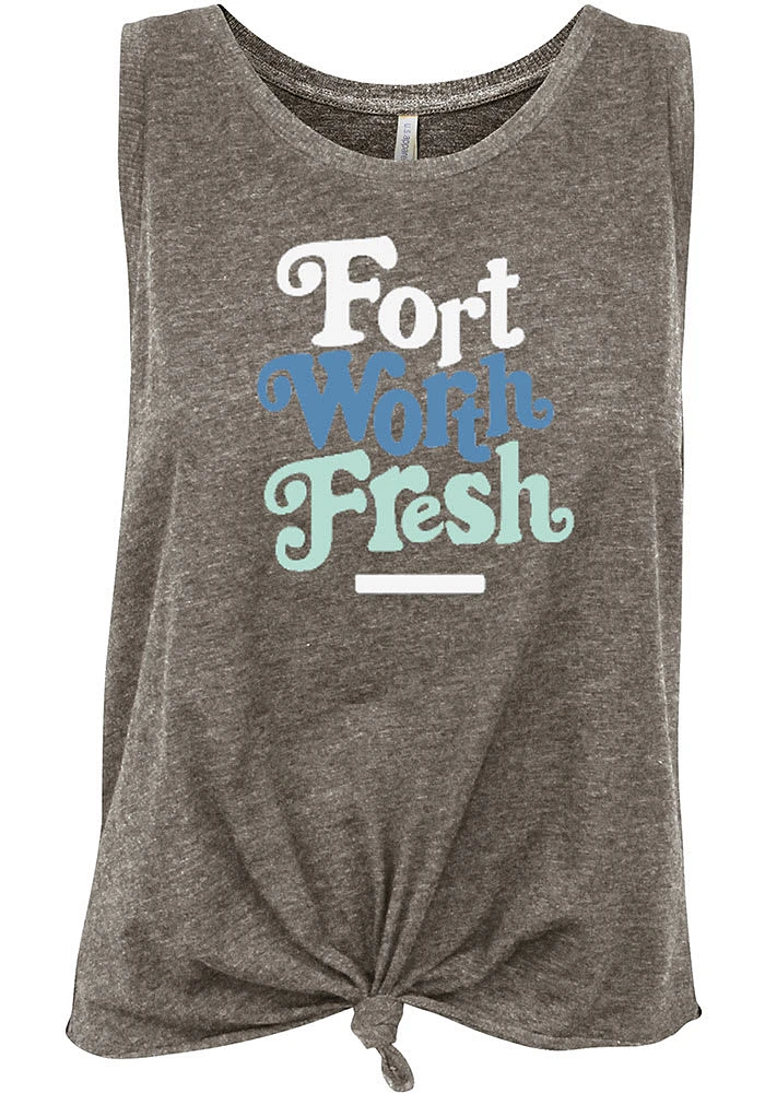 Summit Sportswear Dallas Ft Worth Womens Grey Fresh Short Sleeve T-Shirt