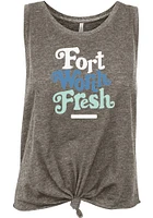 Summit Sportswear Dallas Ft Worth Womens Grey Fresh Short Sleeve T-Shirt