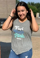 Summit Sportswear Dallas Ft Worth Womens Grey Fresh Short Sleeve T-Shirt