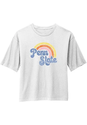 Summit Sportswear Penn State Nittany Lions Womens White Rainbow Short Sleeve T-Shirt