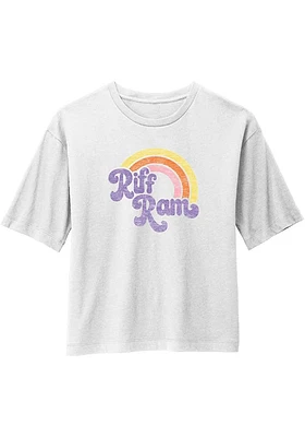 Summit Sportswear TCU Horned Frogs Womens White Rainbow Short Sleeve T-Shirt