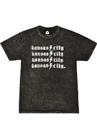 Rally Kansas City Black Lightening Bolt Short Sleeve T Shirt