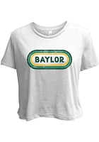 Summit Sportswear Baylor Bears Womens White Ombre Oval Short Sleeve T-Shirt