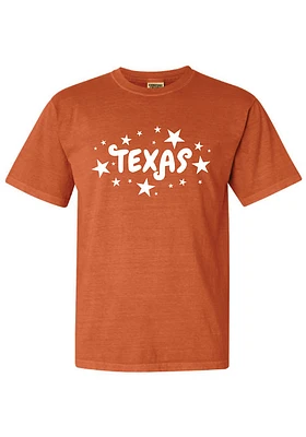 Summit Sportswear Texas Womens Orange Star Short Sleeve T-Shirt