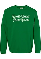 Summit Sportswear North Texas Mean Green Womens Retro Shadow Crew Sweatshirt